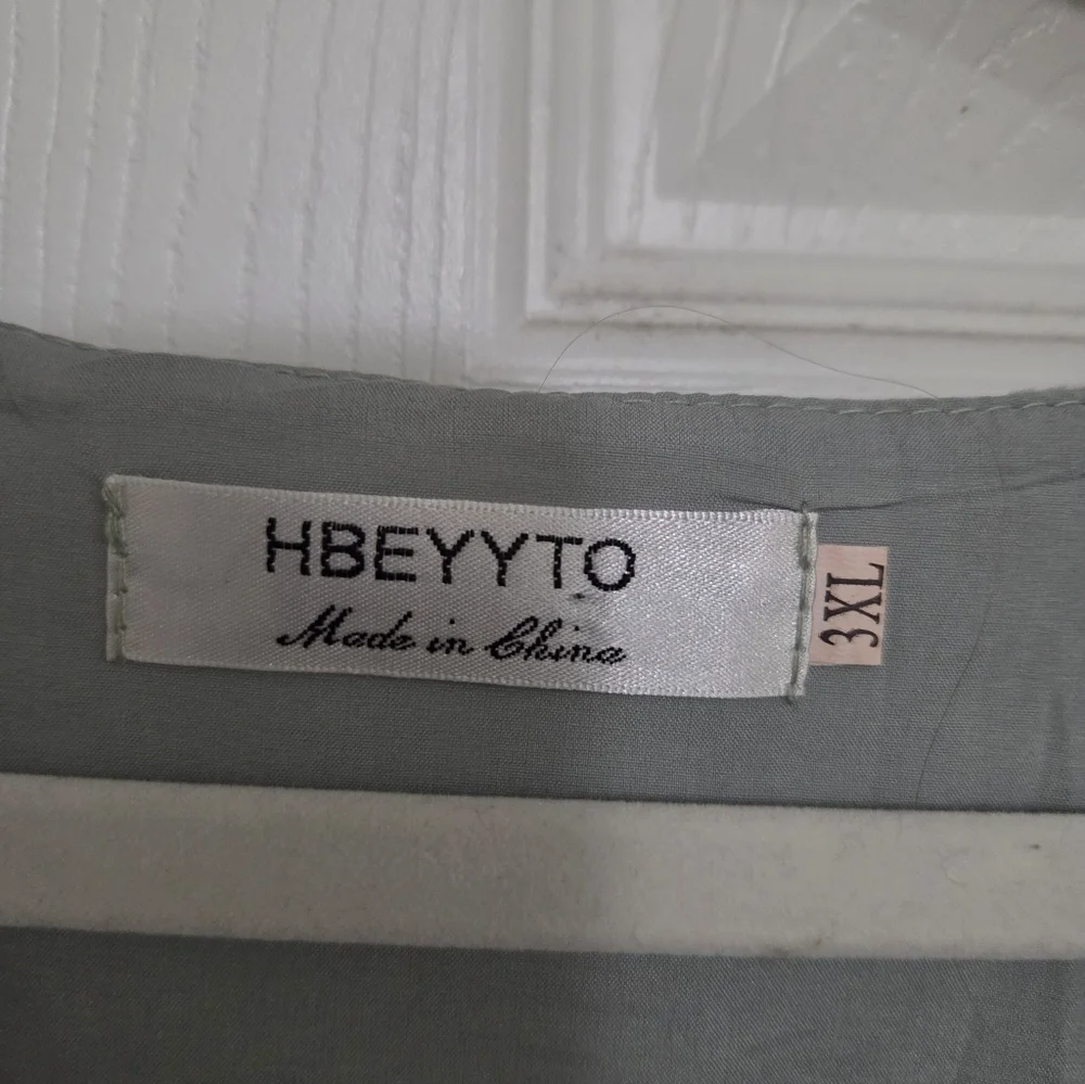Hbeyyto Light Green Textured Dress Size 3XL - Picture 6 of 10